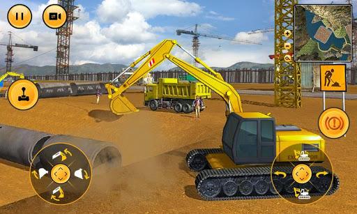 Heavy Excavator Construction Sim 2018 - عکس بازی موبایلی اندروید