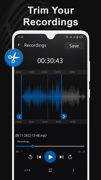 Voice Editor & Audio Recorder - عکس برنامه موبایلی اندروید