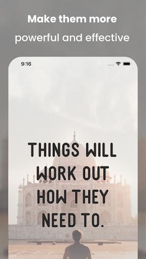 I am - Daily affirmations - Image screenshot of android app