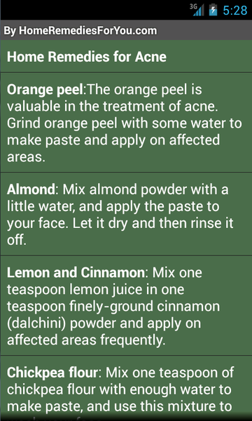 Home Remedies - Image screenshot of android app