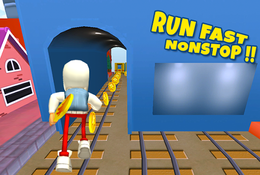 3D Subway Rail Dash Run - Gameplay image of android game