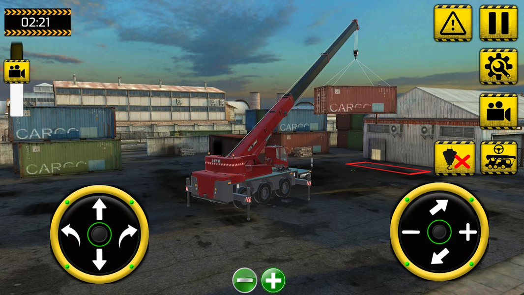 Realistic Crane Simulator - Gameplay image of android game