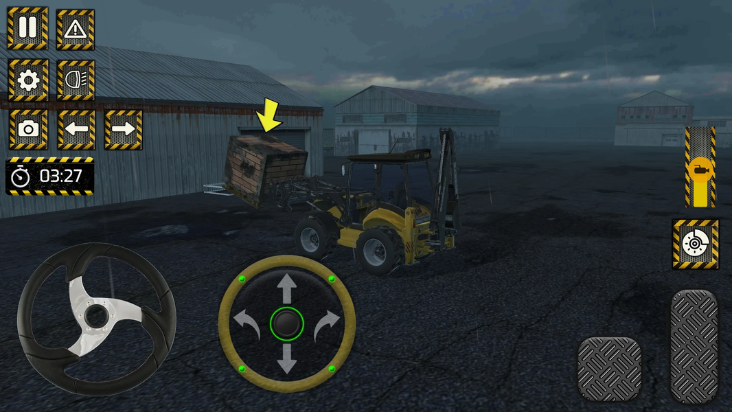 Backhoe Loader Dozer Simulator - Gameplay image of android game