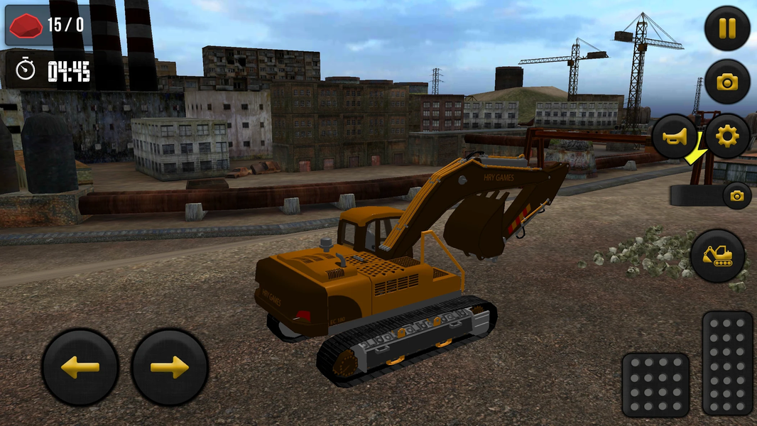Factory Excavator Simulator - Gameplay image of android game
