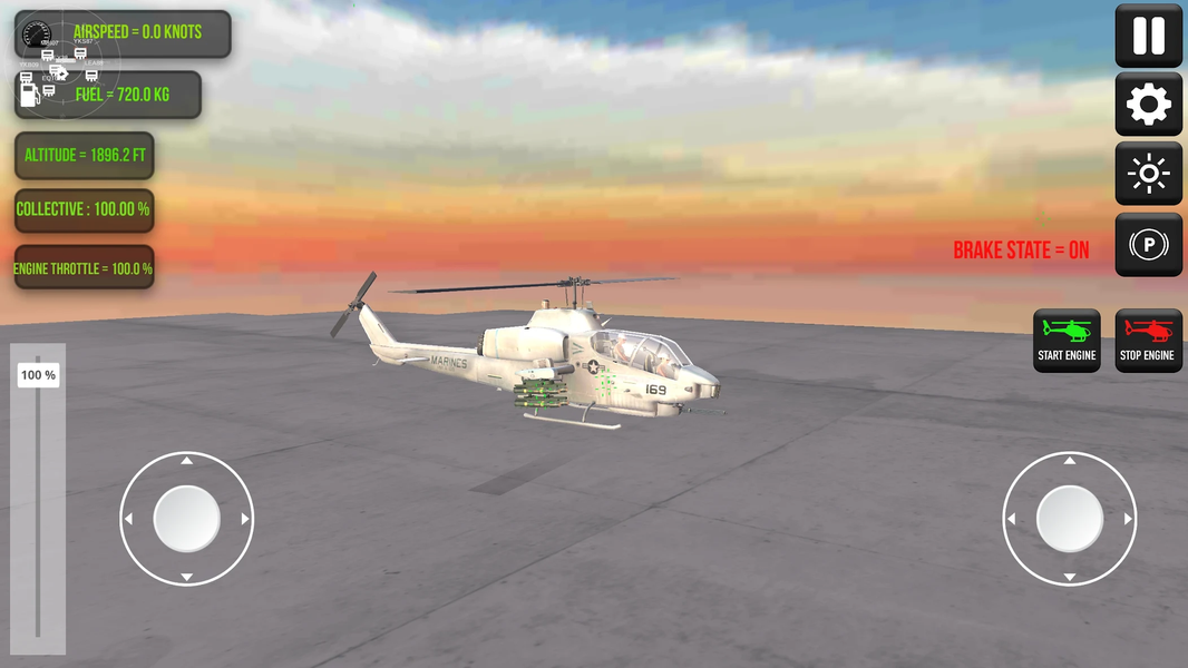 City Helicopter Simulator - Gameplay image of android game