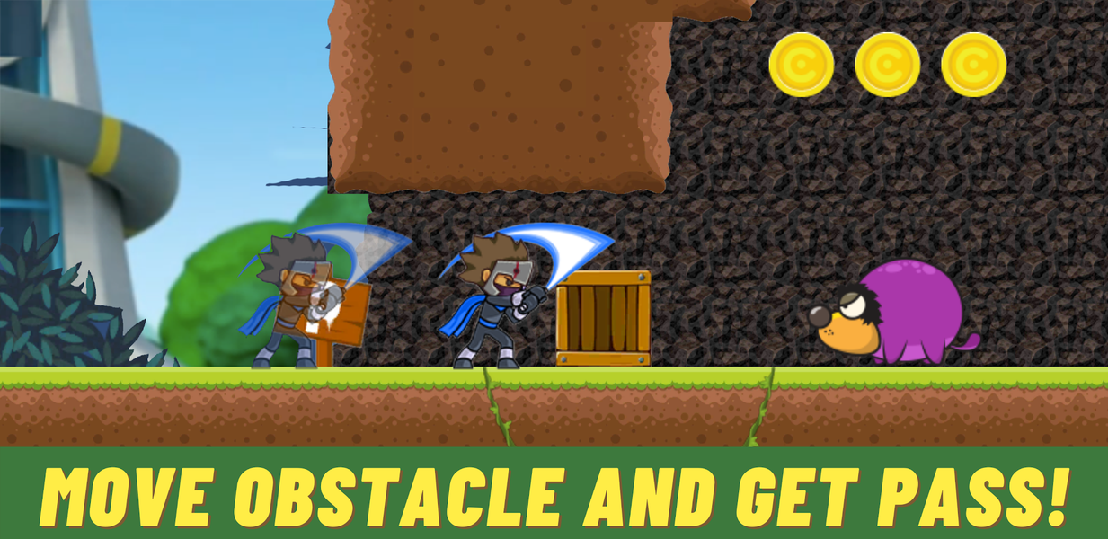 Patrol Jungle Adventure Dog 2D - Gameplay image of android game