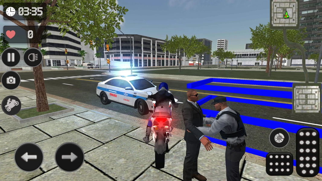 Motorcycle Police Simulation - عکس بازی موبایلی اندروید
