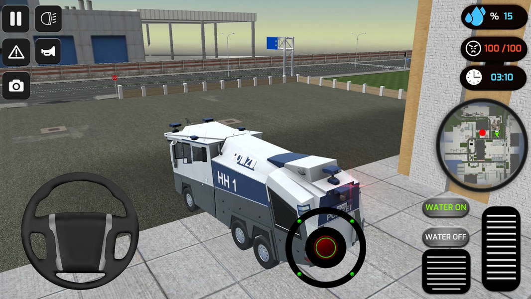 Police Riot Truck Simulator - Gameplay image of android game