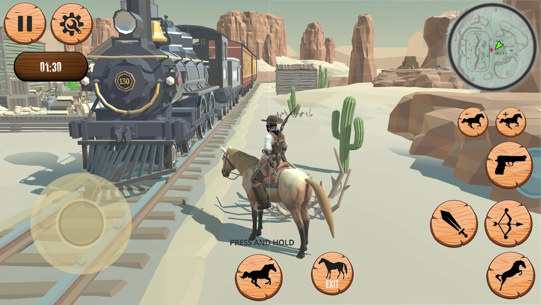 Western Horse Simulator - عکس بازی موبایلی اندروید