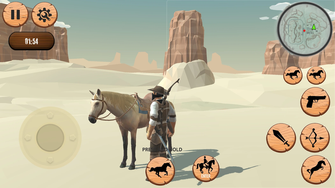 Western Horse Simulator - Gameplay image of android game