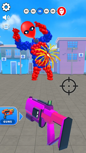 Crush Balloon: Shooting Game - Gameplay image of android game