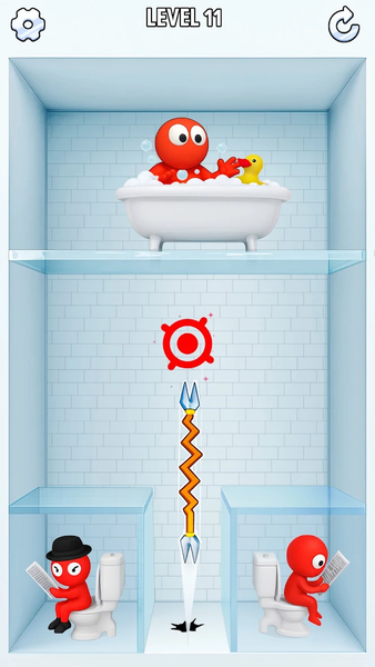 Spear Fury: Snap & Attack - Gameplay image of android game