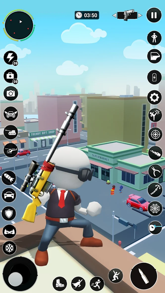 Stickman Sniper Shooting Games - Gameplay image of android game