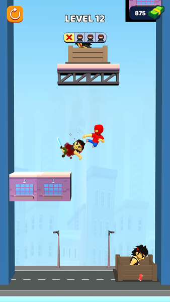 Web Shooter Hero Swing Fight - Gameplay image of android game