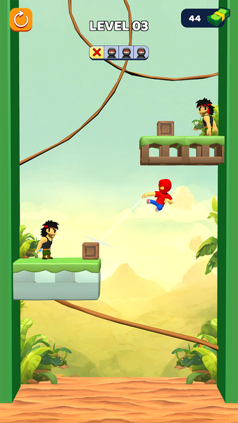 Web Shooter Hero Swing Fight - Gameplay image of android game