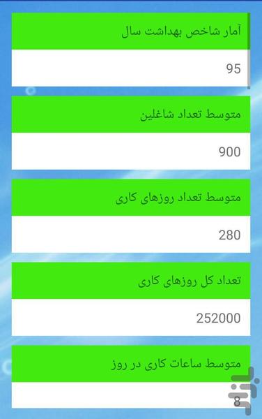شاخص بهداشت - عکس برنامه موبایلی اندروید