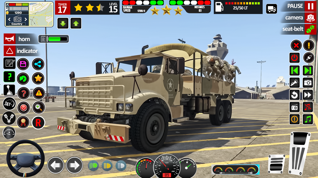 Military Truck Game Simulator - عکس بازی موبایلی اندروید