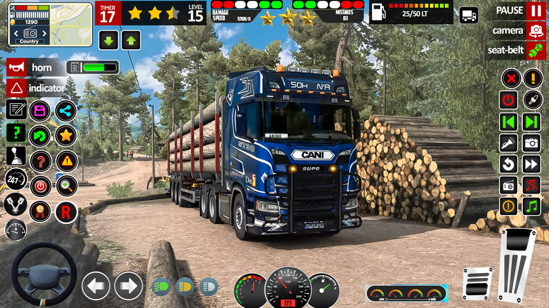 European Truck Driving Game - Gameplay image of android game