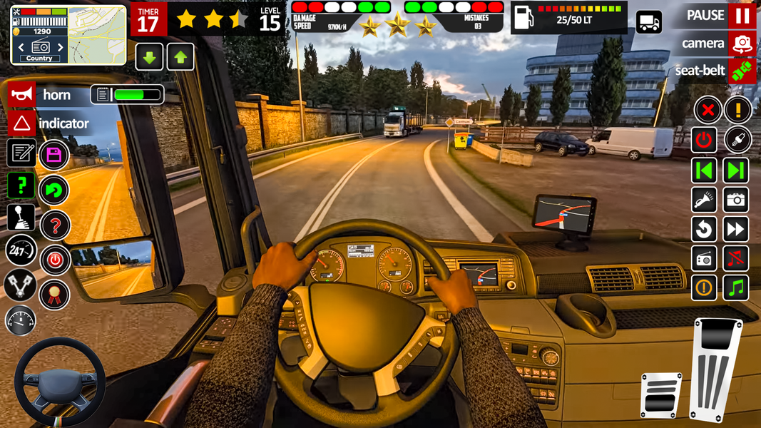European Truck Driving Game - Gameplay image of android game