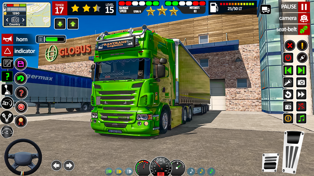 European Truck Driving Game - Gameplay image of android game