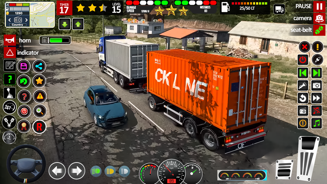 European Truck Driving Game - Gameplay image of android game