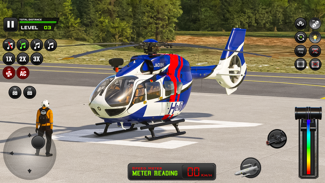 Rescue Helicopter Flying Game - Gameplay image of android game