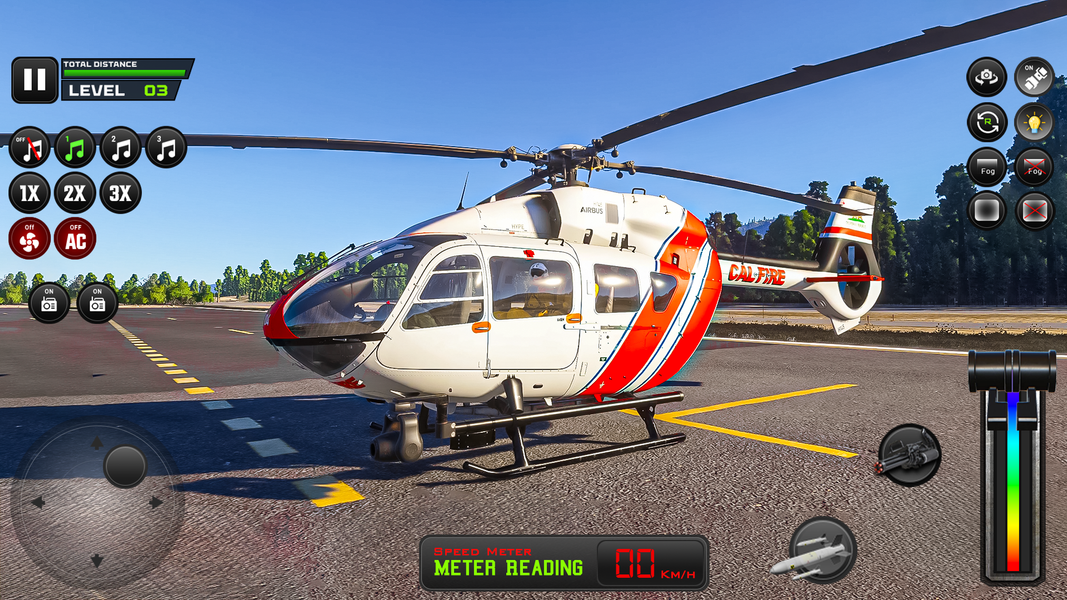 Rescue Helicopter Flying Game - Gameplay image of android game