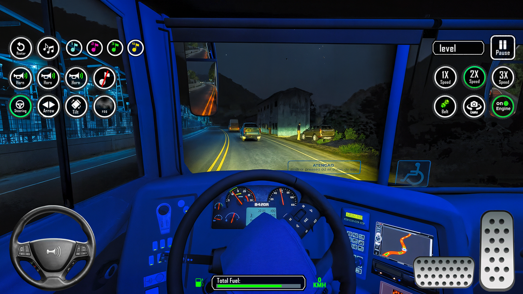 Open World City Bus Driving 3d - Gameplay image of android game