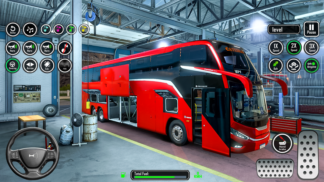 Open World City Bus Driving 3d - Gameplay image of android game