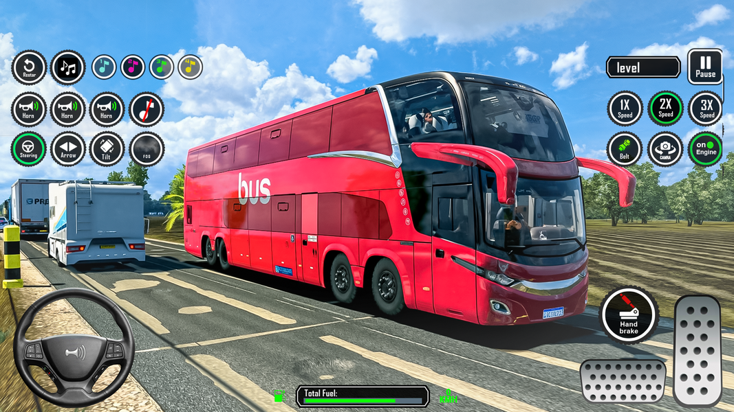 Open World City Bus Driving 3d - Gameplay image of android game