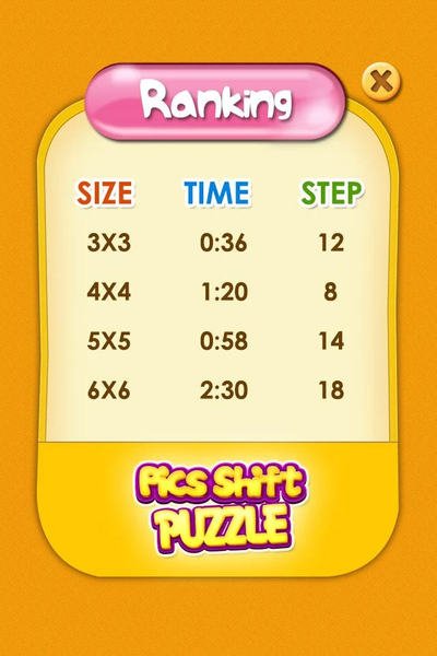 Pics Shift Puzzle - Gameplay image of android game