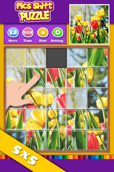 Pics Shift Puzzle - Gameplay image of android game