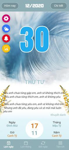 Lịch âm dương - Lịch vạn niên - Image screenshot of android app