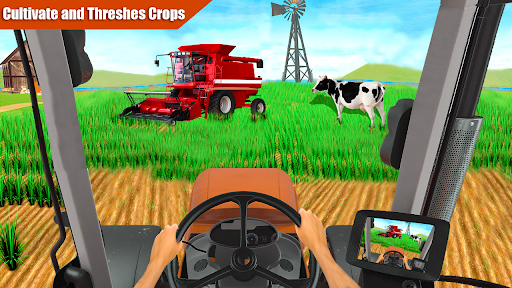 Super Tractor Drive Simulator - Gameplay image of android game
