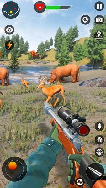 Wild Deer Animal Hunting Games - Gameplay image of android game