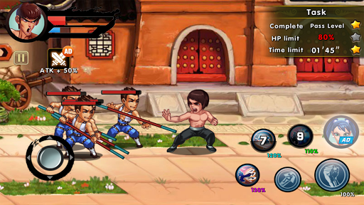 One Punch Boxing - Kung Fu Attack - Gameplay image of android game