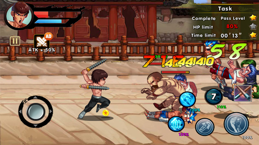 One Punch Boxing - Kung Fu Attack - Gameplay image of android game