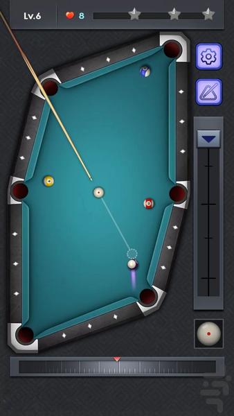 Billiard city game - Gameplay image of android game