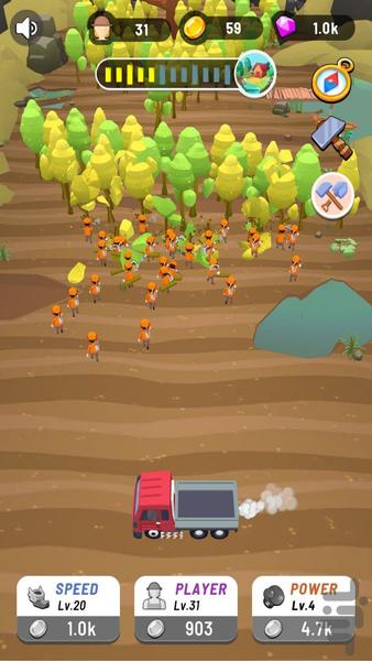 Idle Wood Cutter - Gameplay image of android game