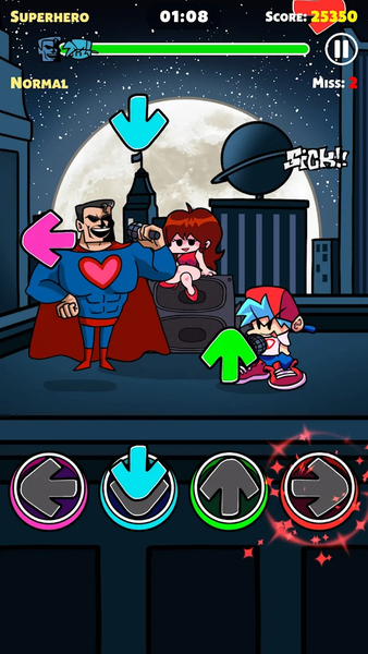 Rap Music Battle Full Mod - Gameplay image of android game