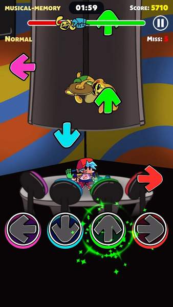 Rap Music Battle Full Mod - Gameplay image of android game