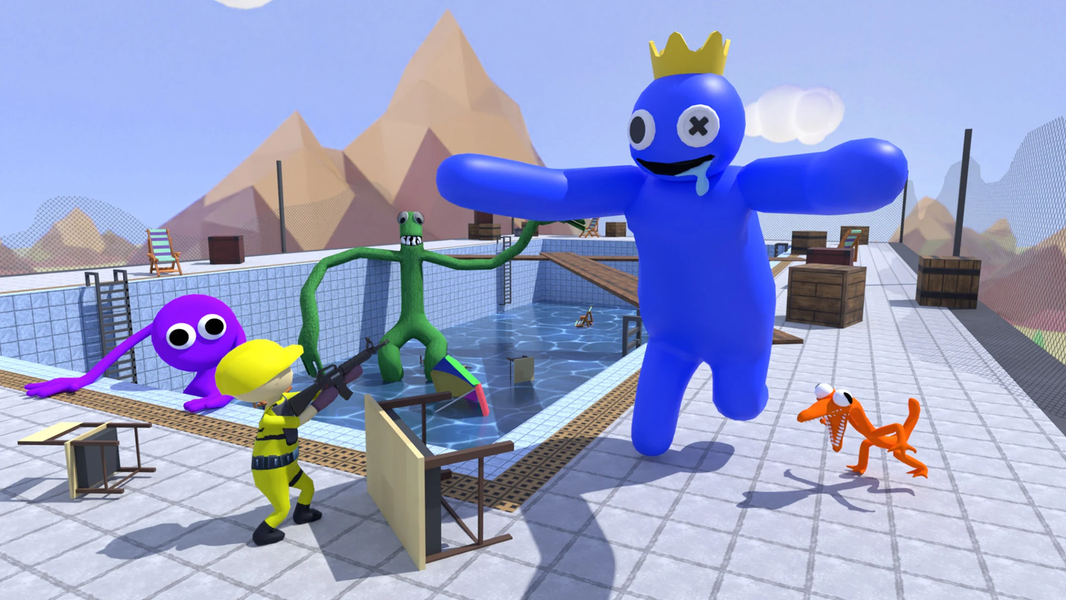 Blue Survival: Hide N Seek - عکس بازی موبایلی اندروید