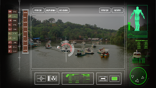 Iron robot hero – Camera Simulator - Image screenshot of android app