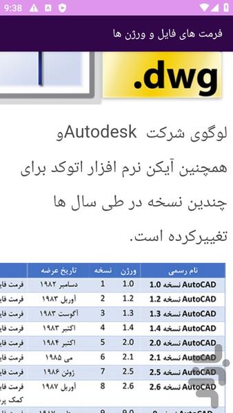 آموزش های اتوکد - عکس برنامه موبایلی اندروید