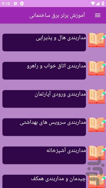 آموزش های برق ساختمانی - عکس برنامه موبایلی اندروید