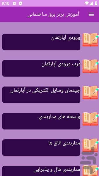 آموزش های برق ساختمانی - عکس برنامه موبایلی اندروید