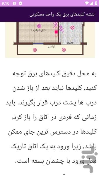 آموزش های برق ساختمانی - عکس برنامه موبایلی اندروید