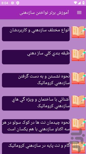 آموزش های سازدهنی - Image screenshot of android app