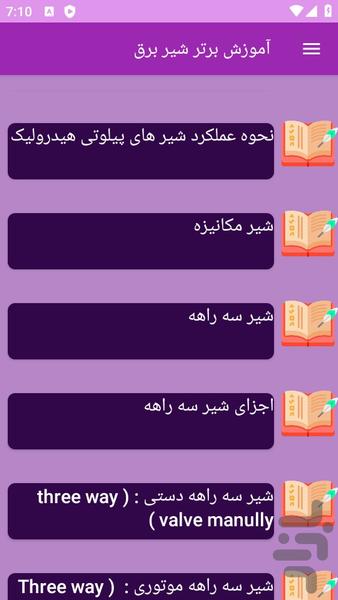 آموزش های شیر برق - عکس برنامه موبایلی اندروید