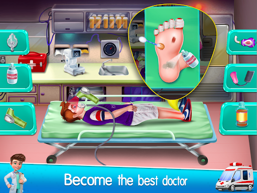 Ambulance Doctor Hospital Game - Gameplay image of android game